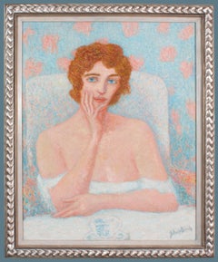 Ritratto di donna modernista dell'artista di Filadelfia Julius Bloch