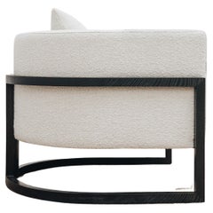 21st Century Julius Wood Armchair, in COM and Darkened Sikomoro Wood, by Duistt