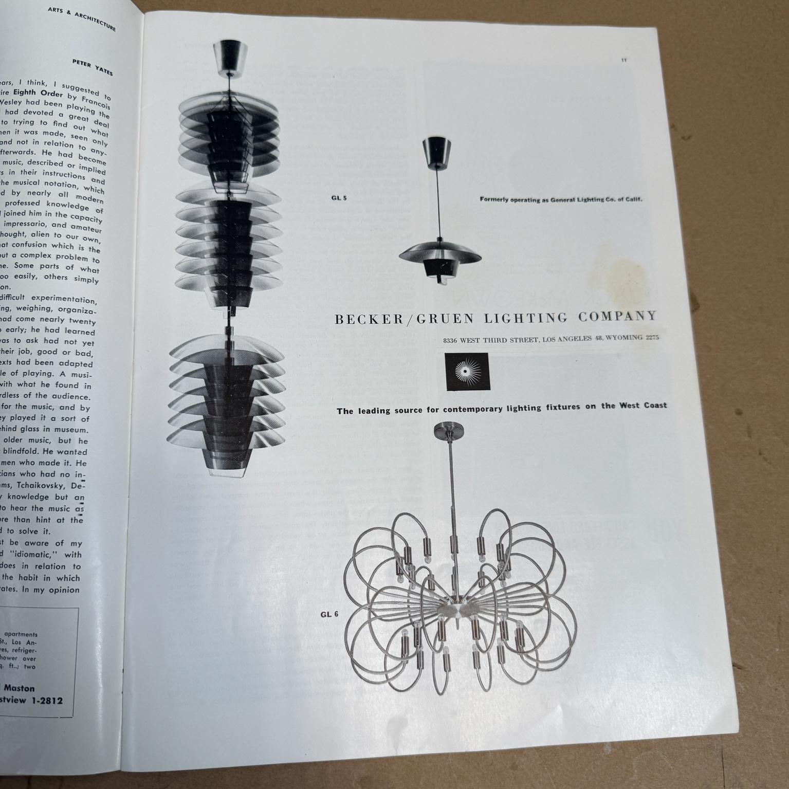 Mid-20th Century July 1951 Arts & Architecture Magazine John Entenza For Sale
