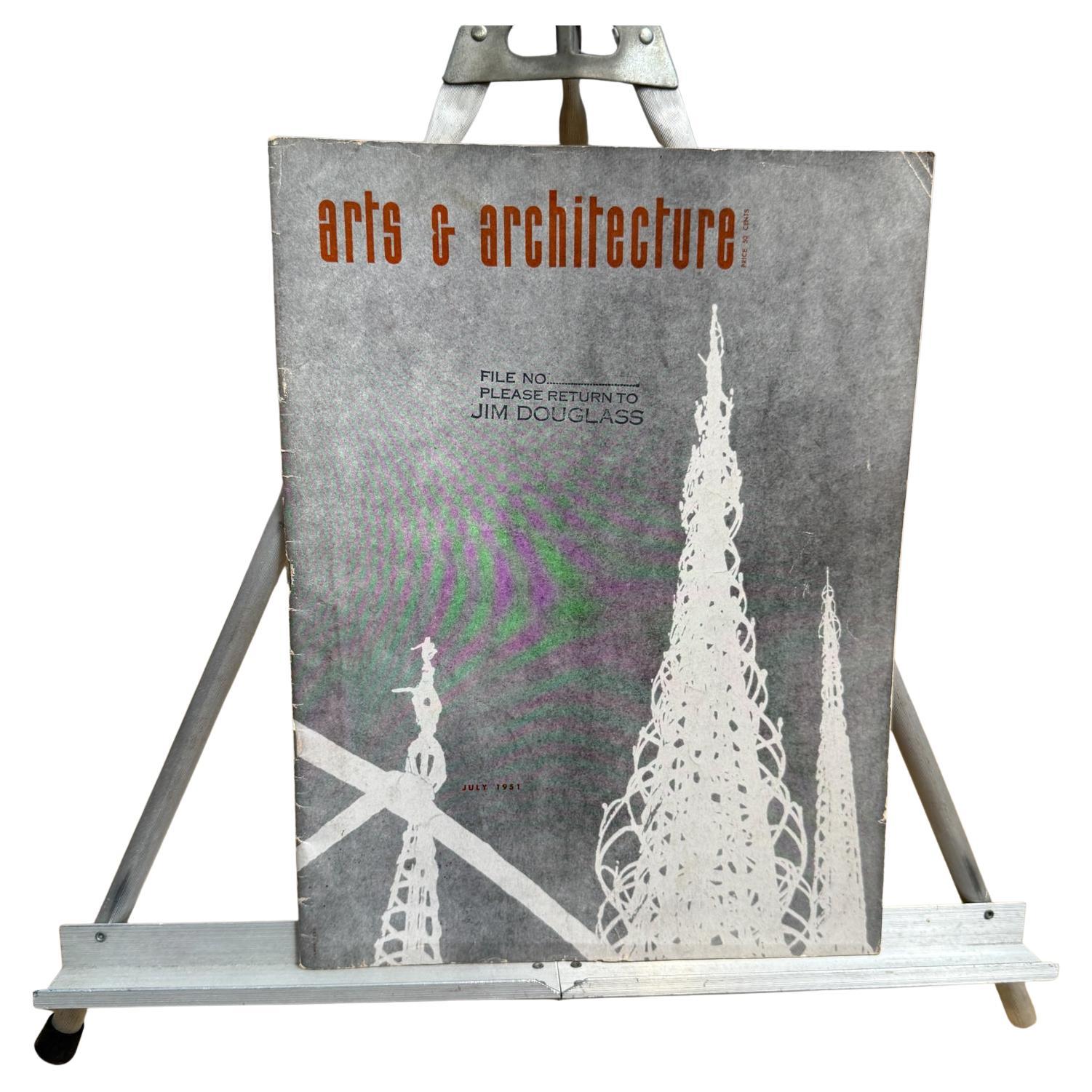July 1951 Arts & Architecture Magazine John Entenza For Sale
