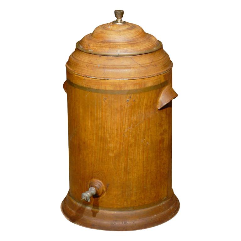 Jumbo 20th Century Faux Bois Tole Water Urn For Sale