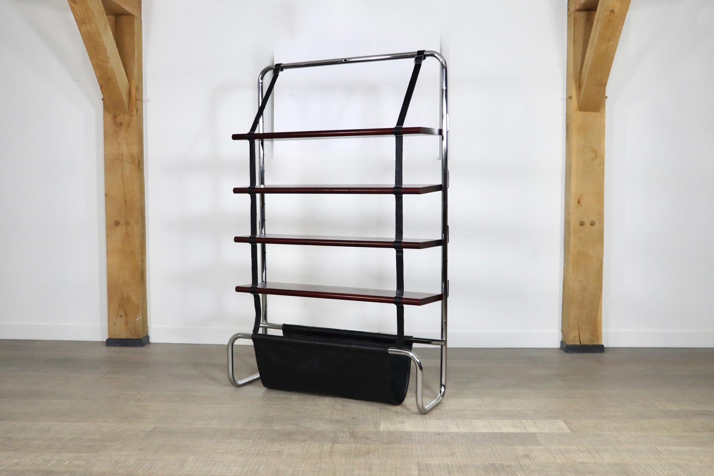 Late 20th Century Jumbo Bookcase by Luigi Massoni for Poltrona Frau, Italy, 1970s For Sale