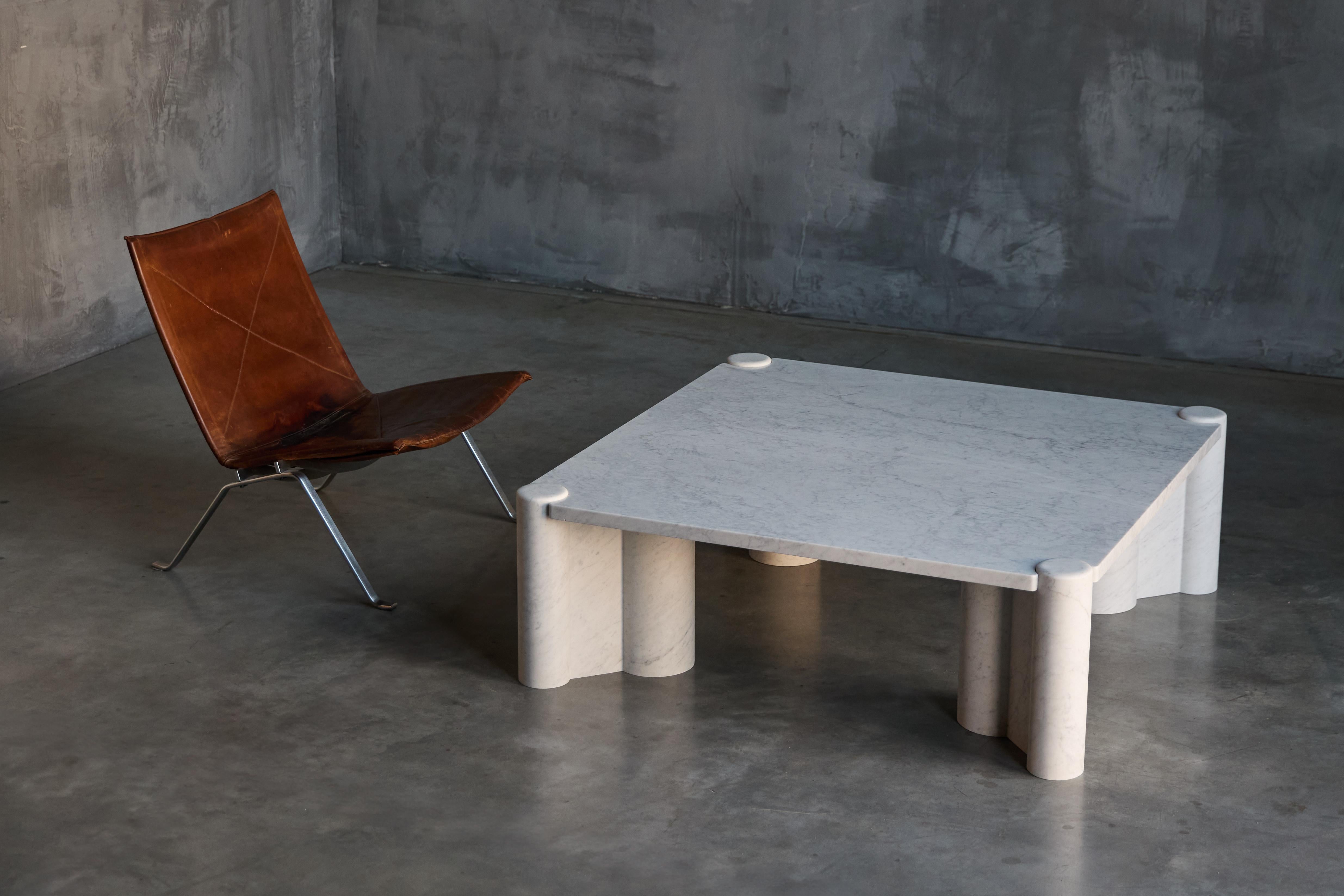 Tavolino Jumbo in marmo di Carrara di Gae Aulenti per Knoll, Italia, anni '60 in vendita 3
