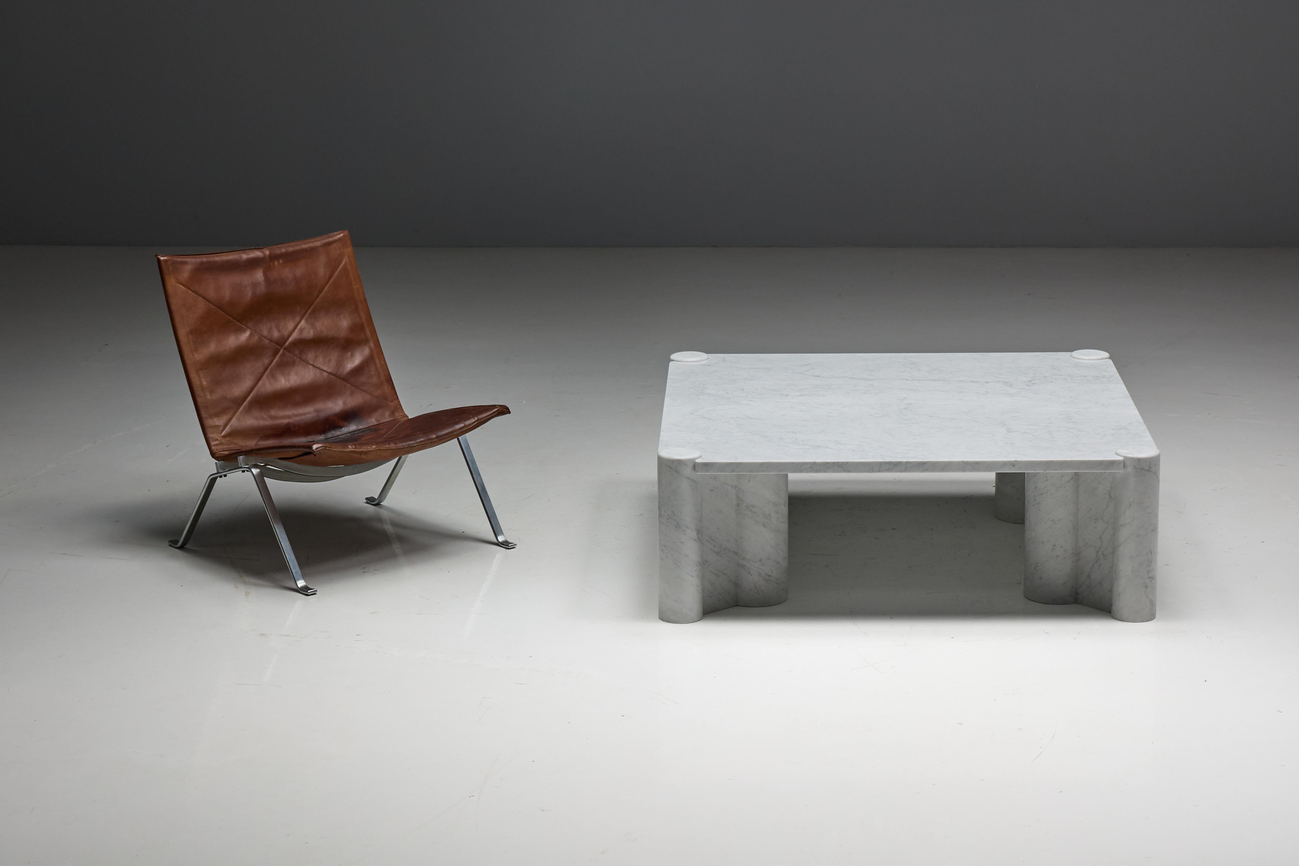 Tavolino Jumbo in marmo di Carrara di Gae Aulenti per Knoll, Italia, anni '60 in vendita 8