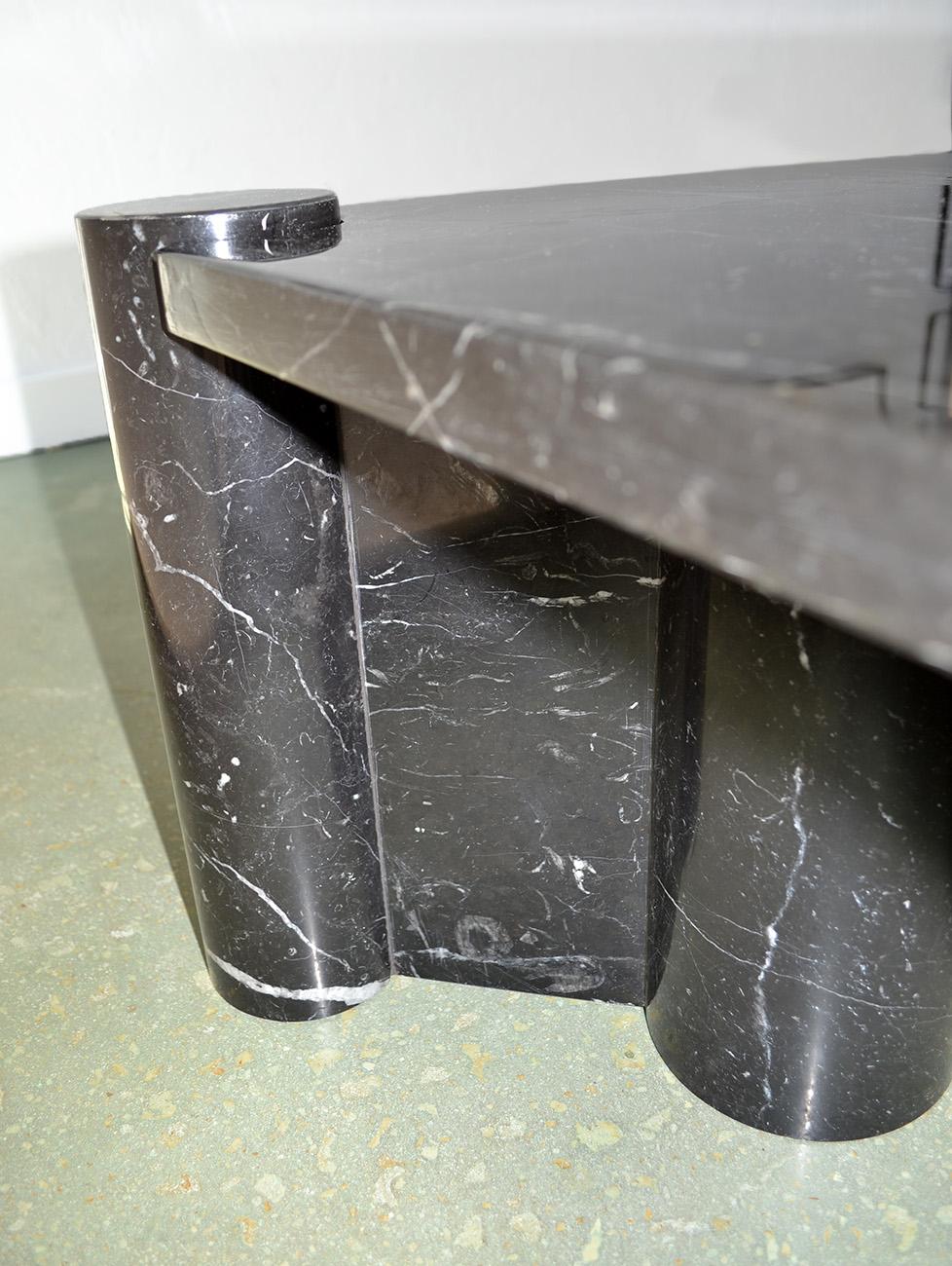 Table basse Jumbo par Gae Aulenti pour Knoll Marbre noir années 1960 en vente 4