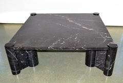 Tavolino Jumbo di Gae Aulenti per Knoll in marmo nero 1960s