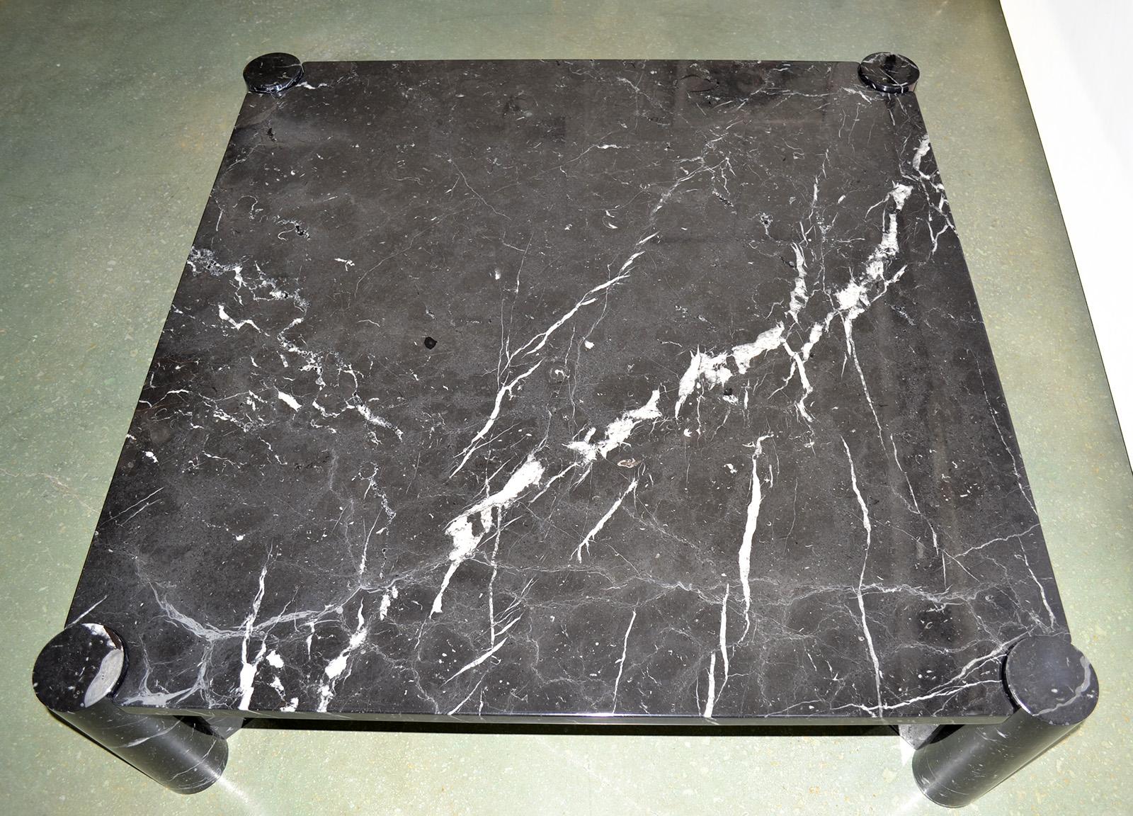 Table basse Jumbo par Gae Aulenti pour Knoll Marbre noir années 1960 Bon état - En vente à Fort Lauderdale, FL