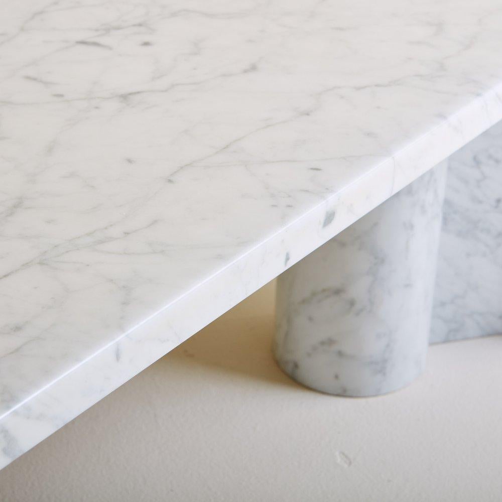 ‘Jumbo’ Coffee Table in Carrara Marble Attributed to Gae Aulenti for Knoll 4