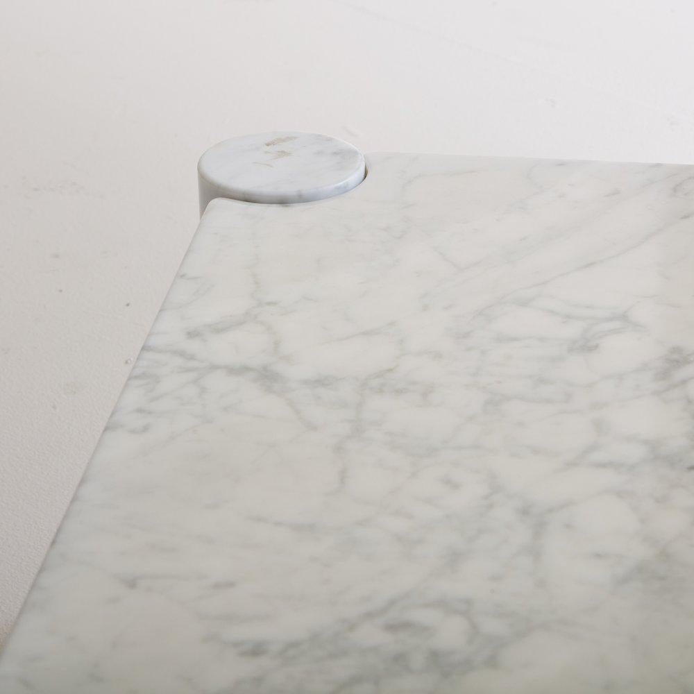 ‘Jumbo’ Coffee Table in Carrara Marble Attributed to Gae Aulenti for Knoll 7