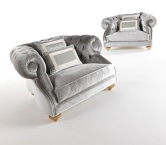 21st Century Burton Armchair in Velvet