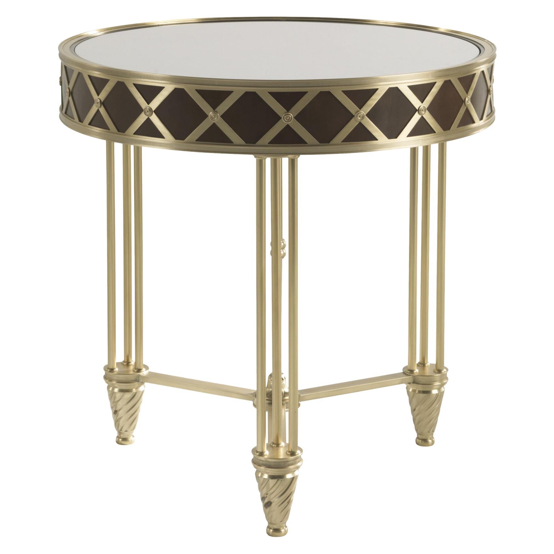 21st Century Cassis Side Table in Casted Brass