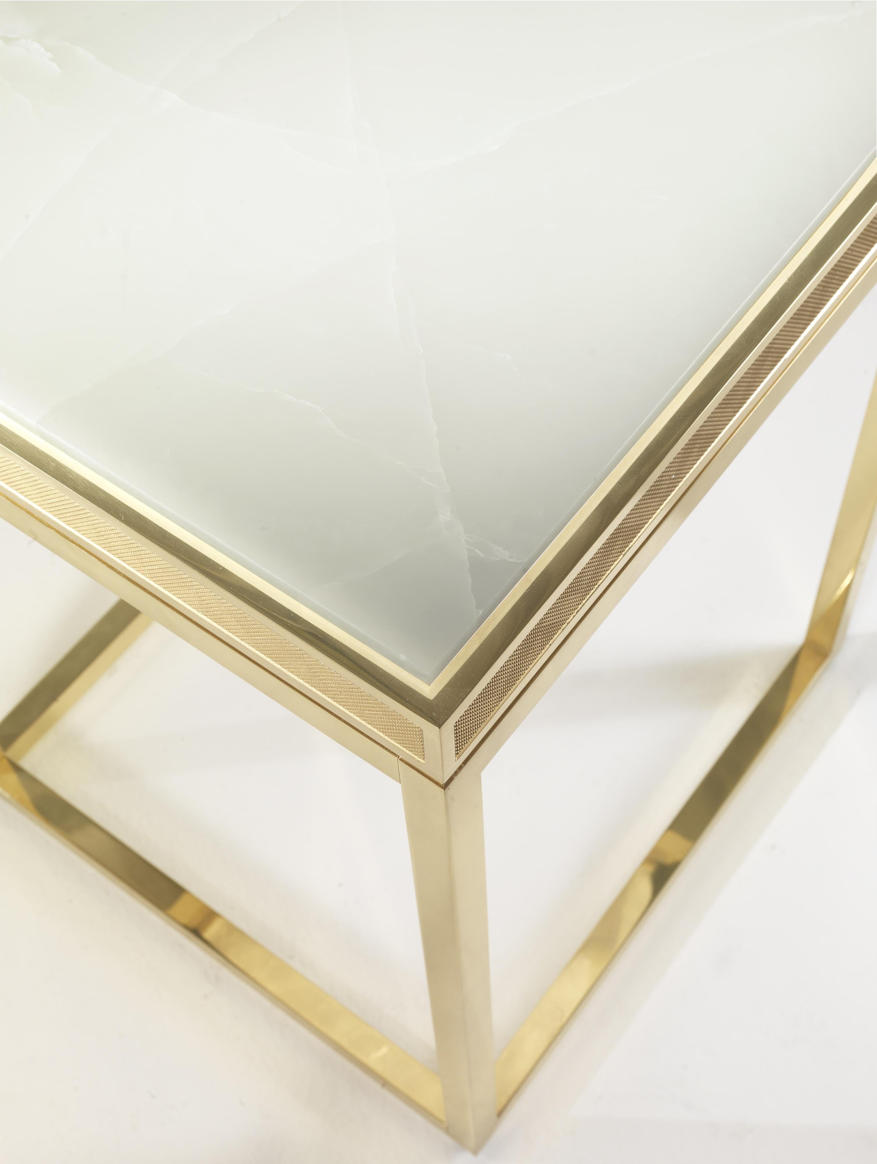 21st Century Dedalus Side Table in Brass In New Condition For Sale In Cantù, Lombardia