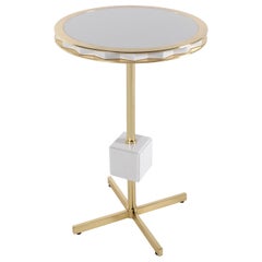 21st Century Emily Side Table in Brass