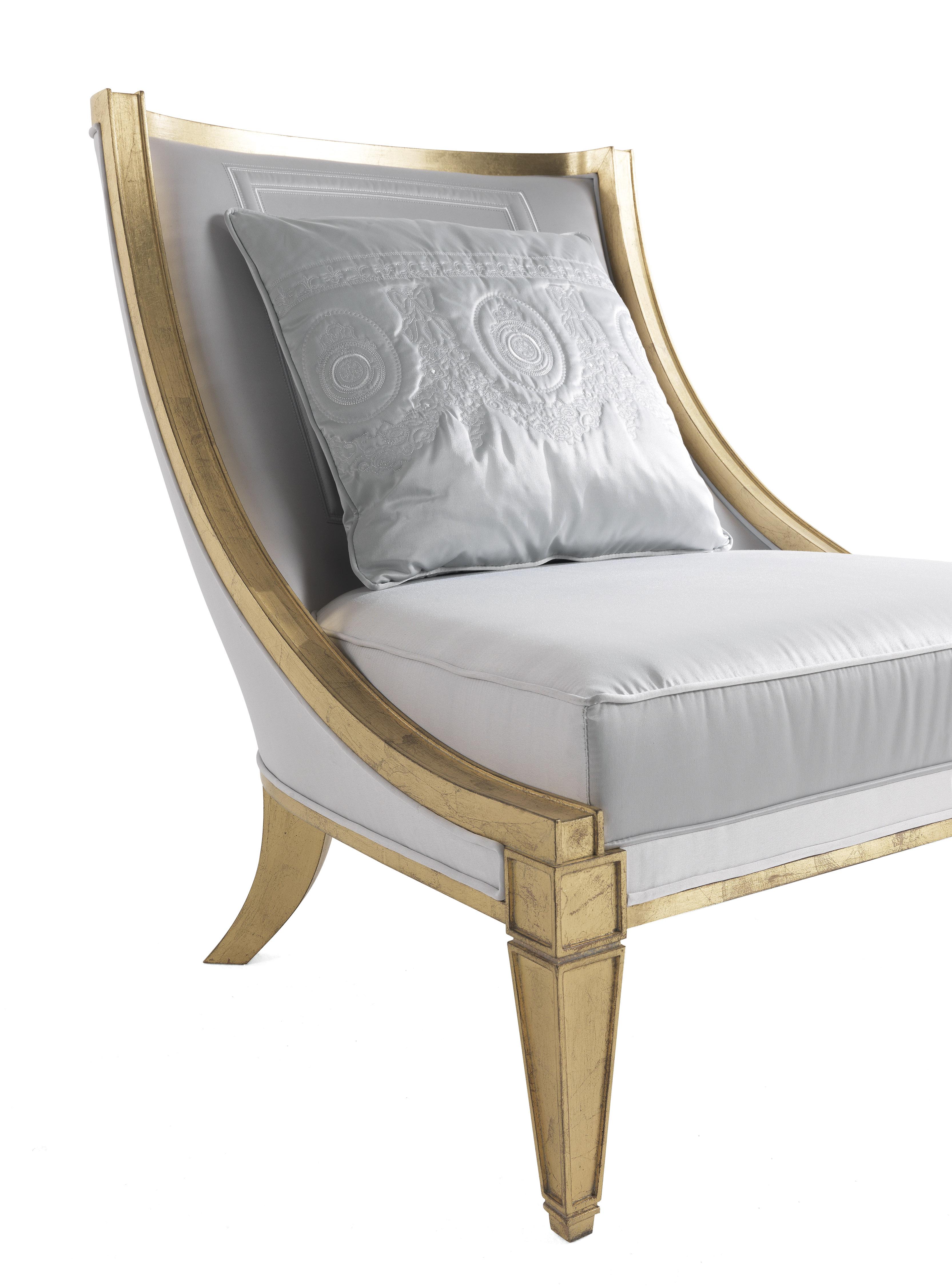 Italian 21st Century Fragonard Armchair in Fabric For Sale