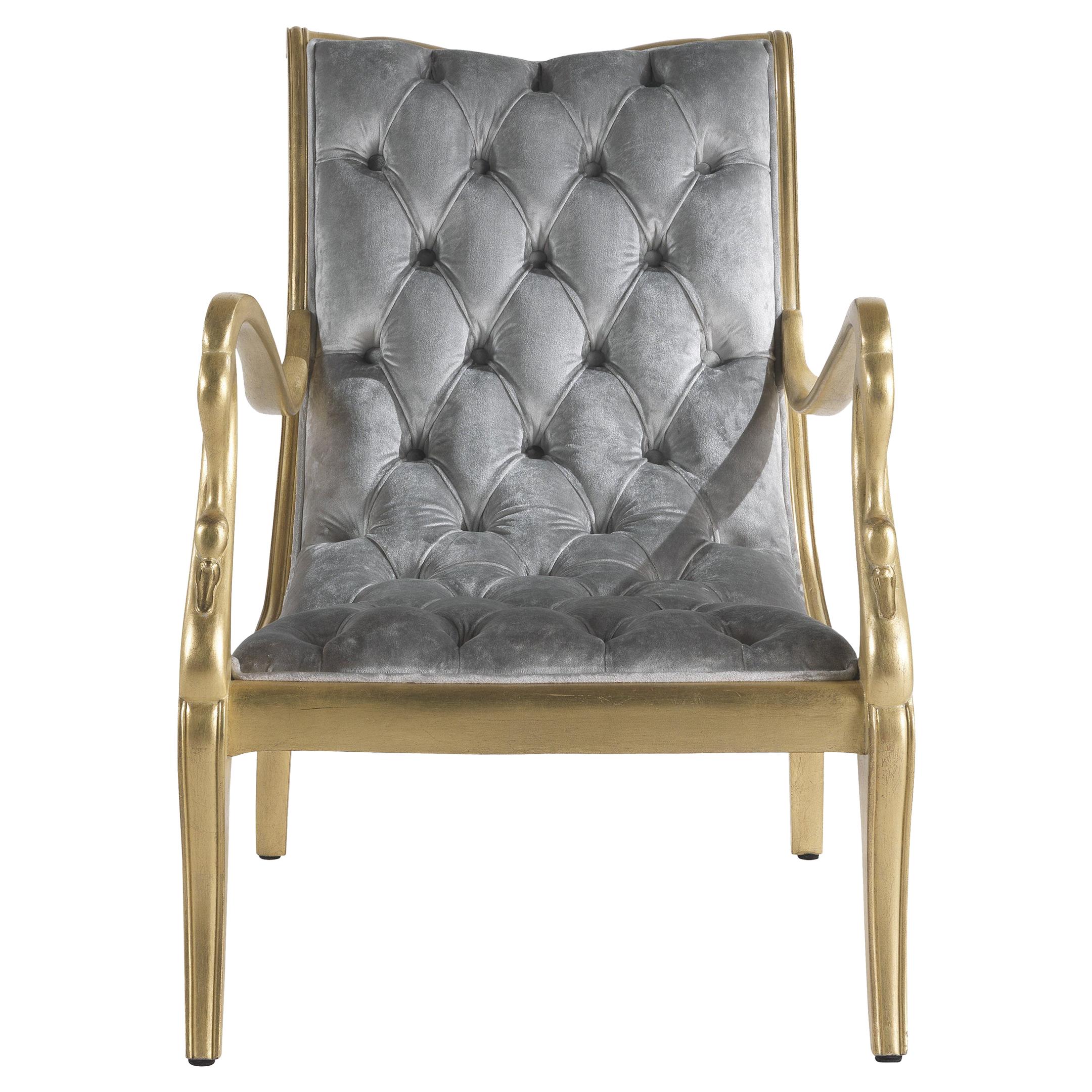 21st Century Guery Armchair in Fabric and Solid Beechwood