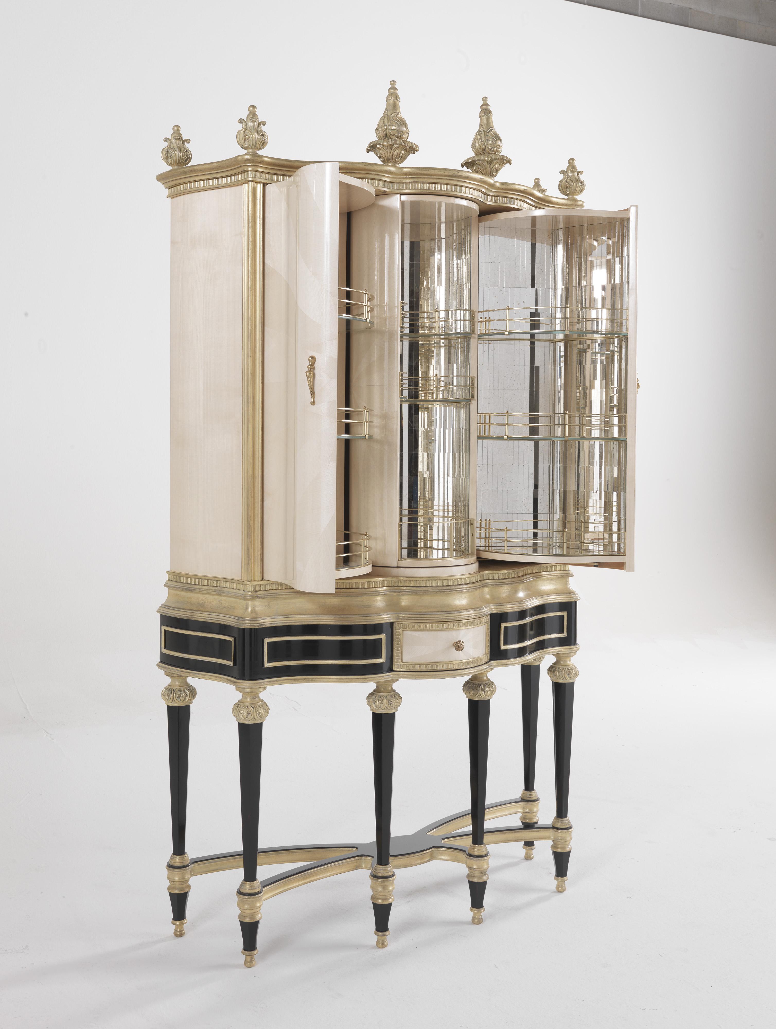 Mueble Bar Hypnos Siglo XXI en Madera y Espejo Antiguo en Nuevo estado para la venta en Cantù, Lombardia