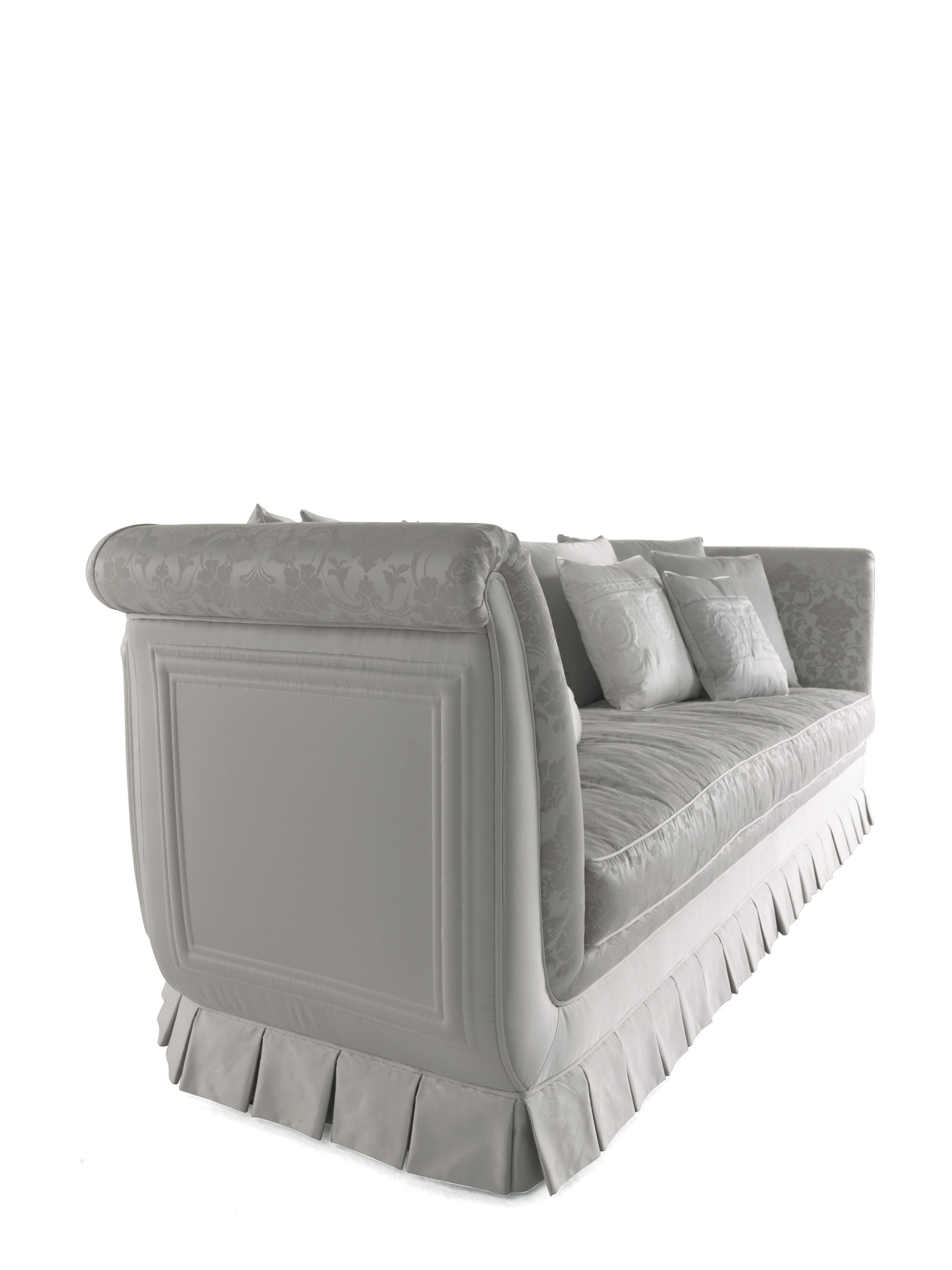 italien Canapé à 3 places en tissu Jasperware du 21e siècle en vente