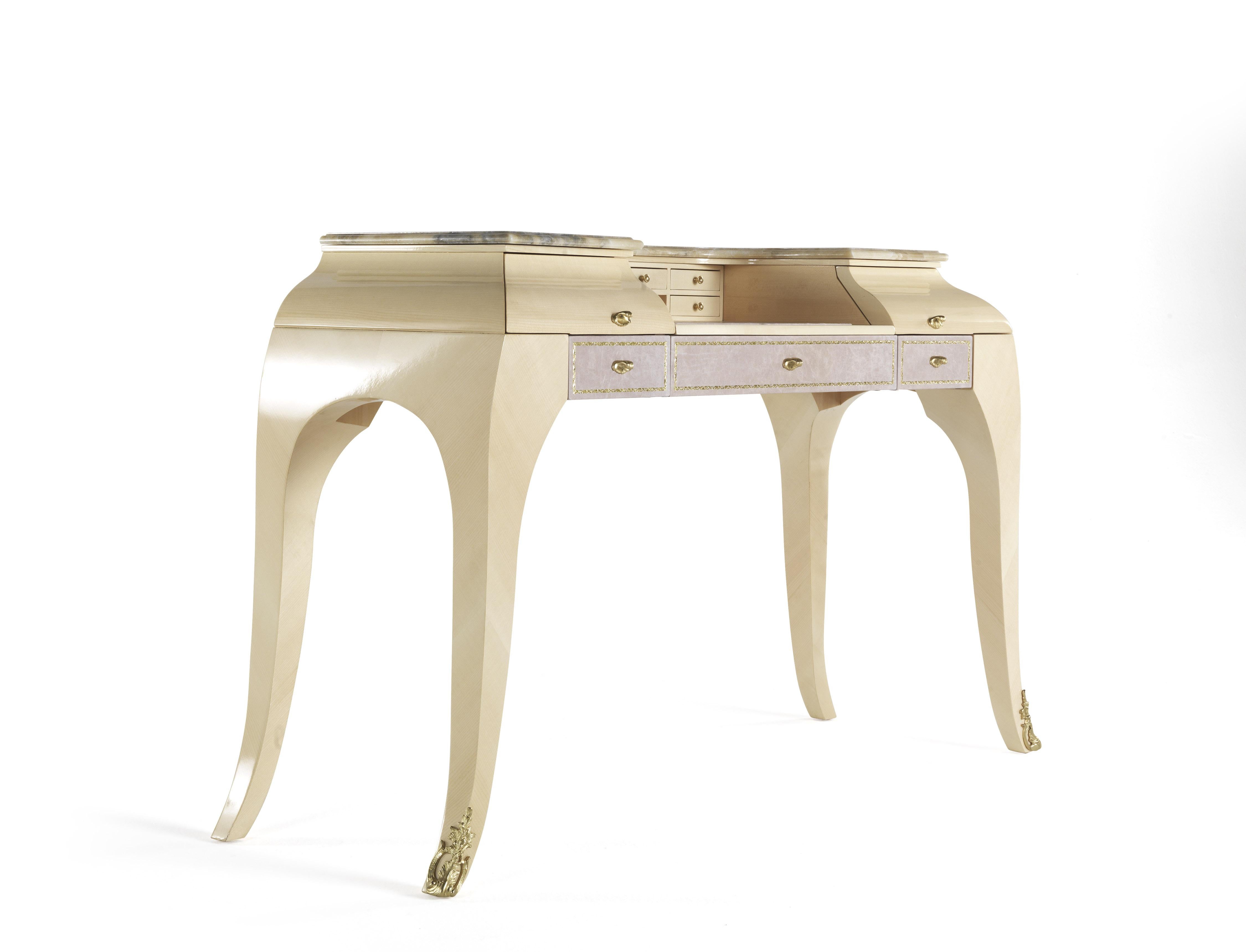 Italian 21st Century Madeleine Dressing Table in Wood  For Sale