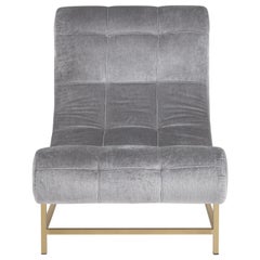 21st Century Marquise Armchair and Foot-Rest in Fabric