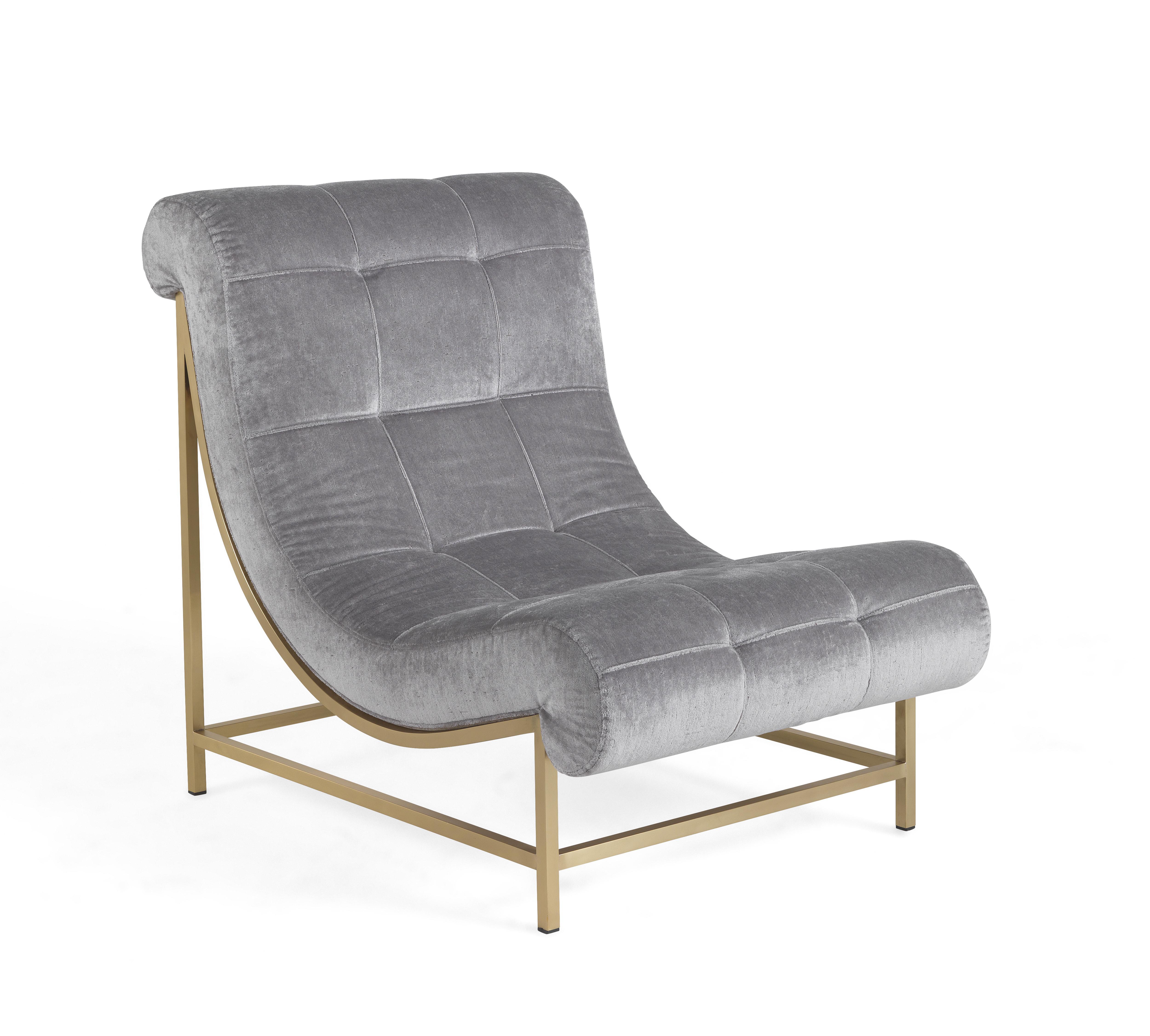 Italian 21st Century Marquise Armchair and Foot-Rest in Fabric For Sale