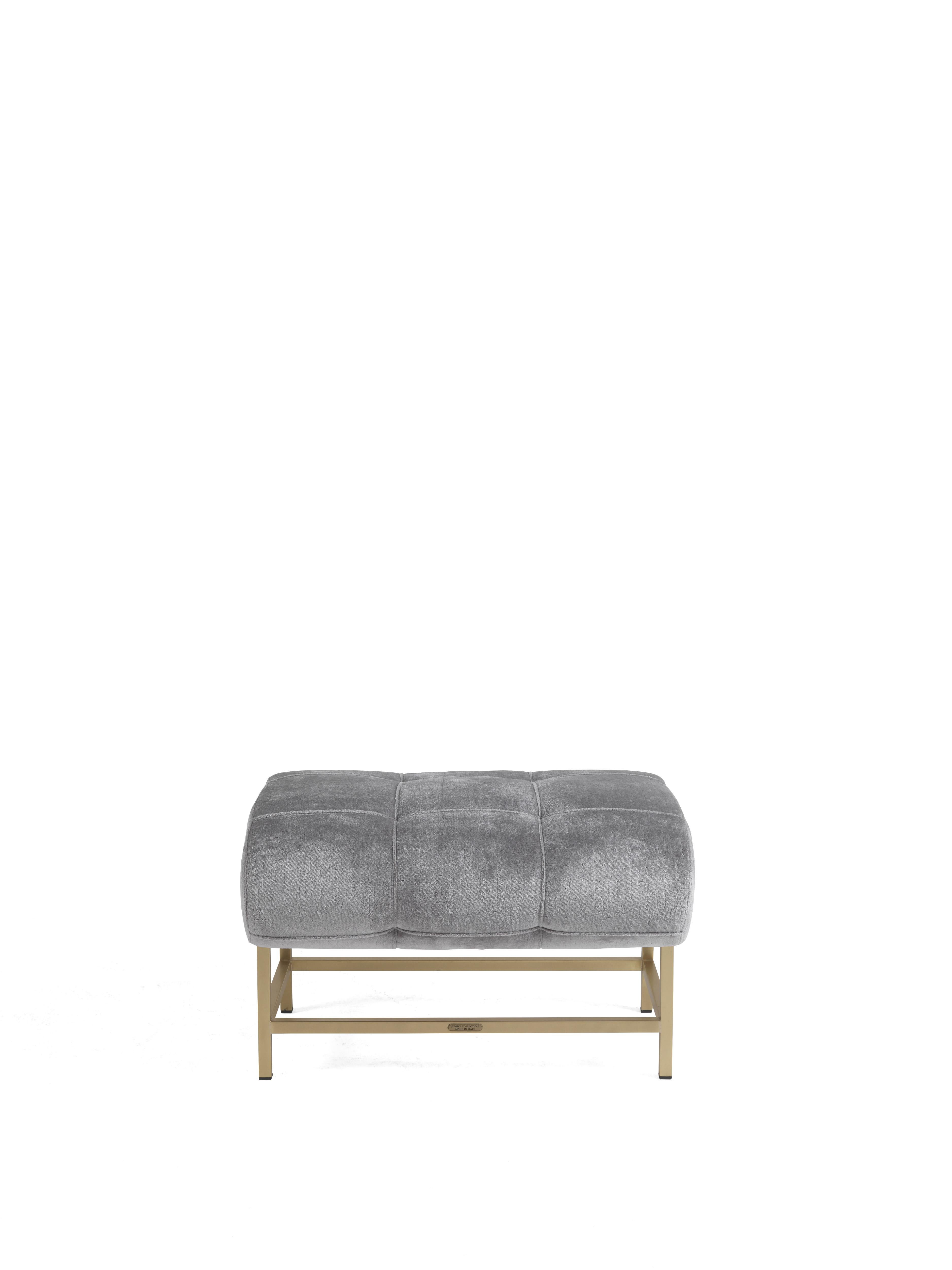 Sillón y Reposapiés Marquesa Siglo XXI en Tela Bronceado en venta