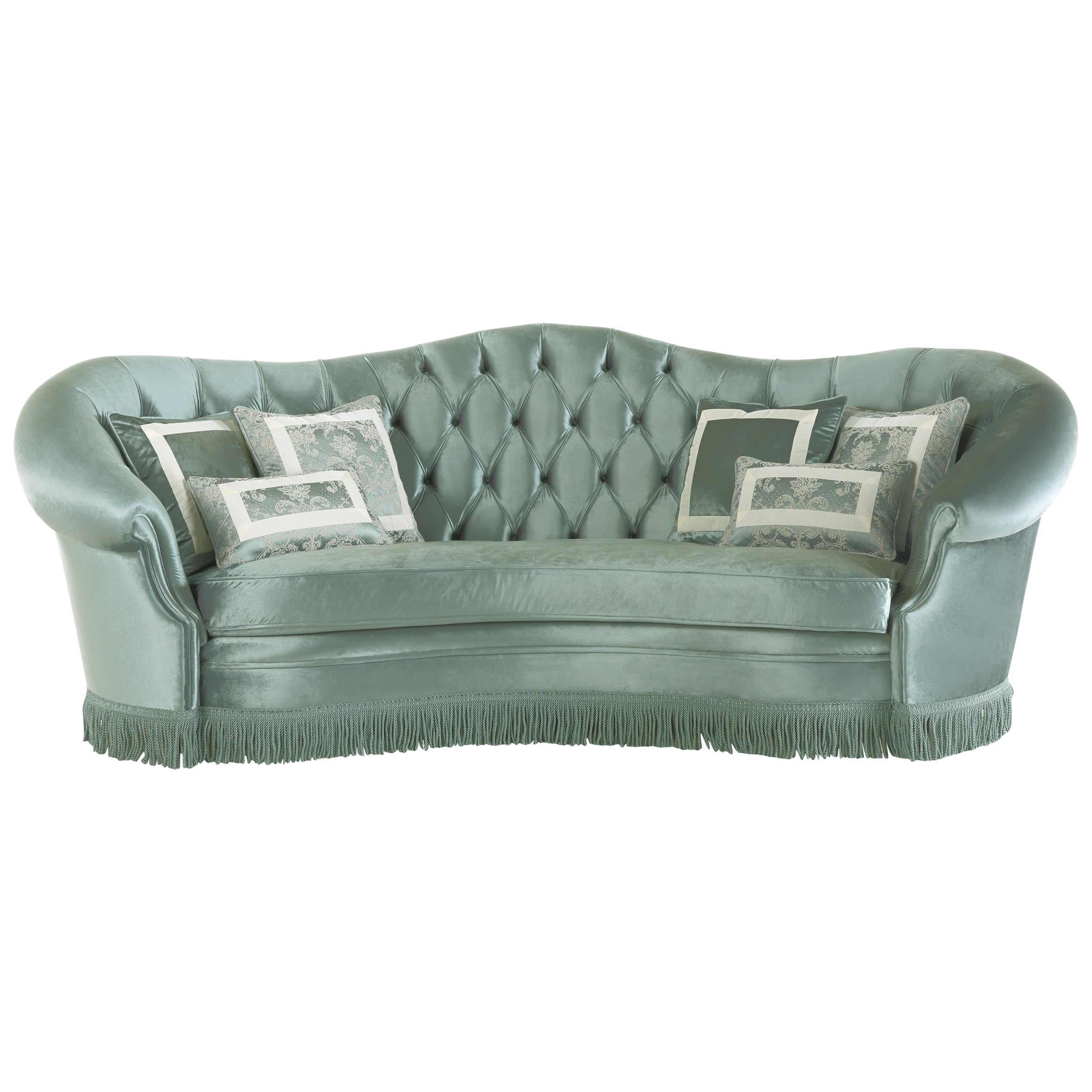 21st Century Olivia Sofa in Velvet For Sale