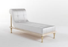 21st Century Orpheus Chaise Longue in Wood and Fabric