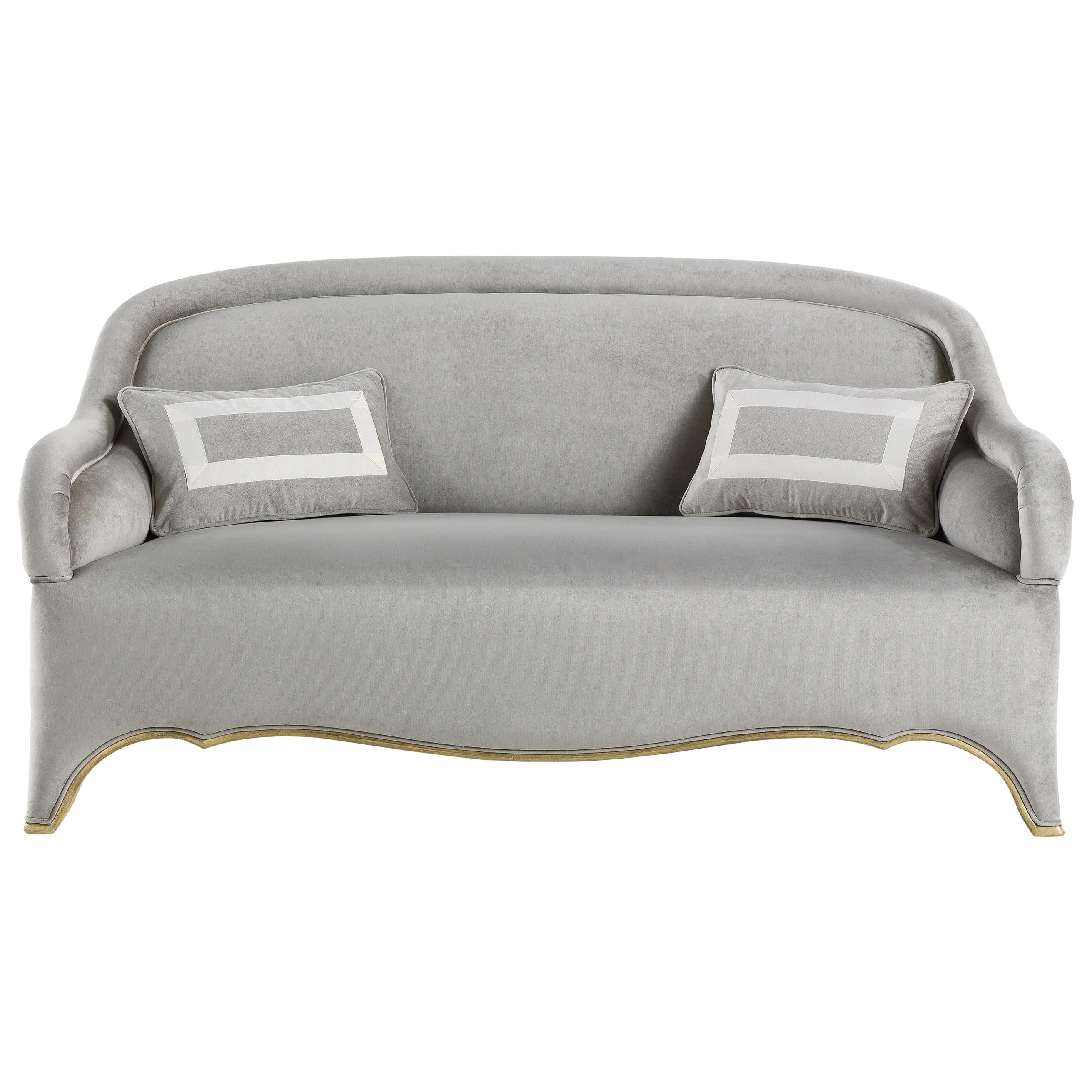 21st Century Pegaso 2-Seater Sofa in Velvet For Sale