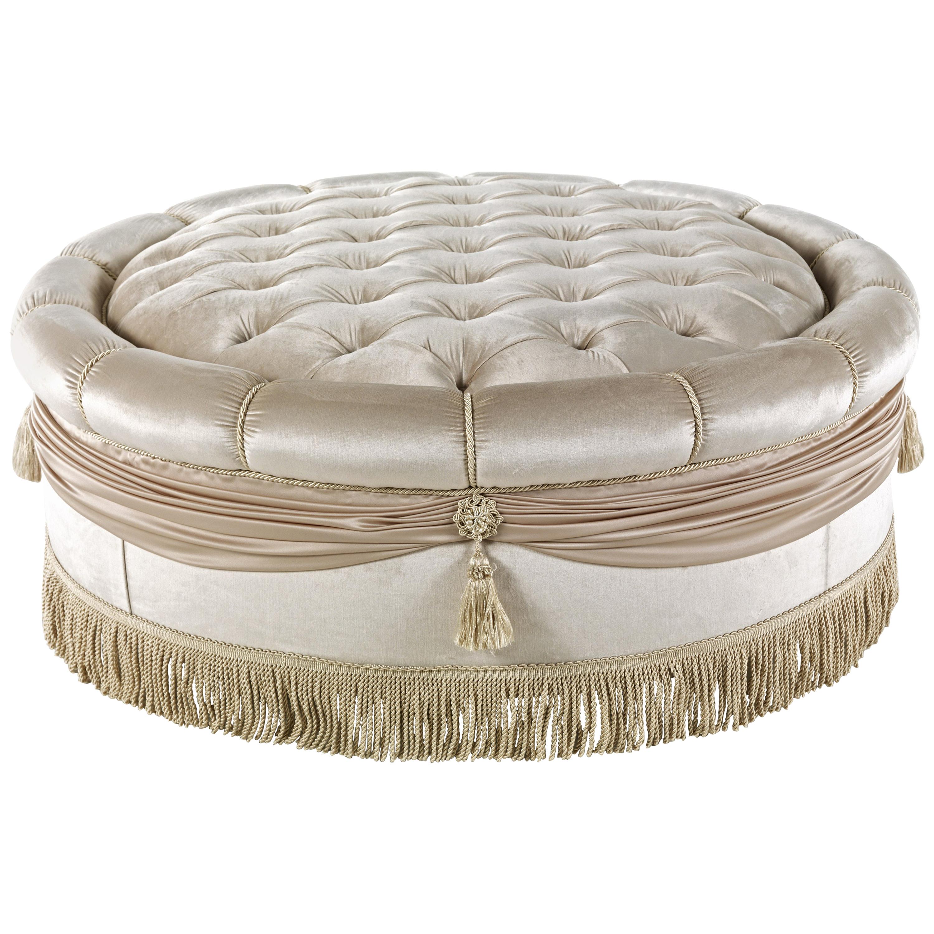 Baleri Italia Tatone Pouf in White Fabric by Enrico Baleri and Denis ...