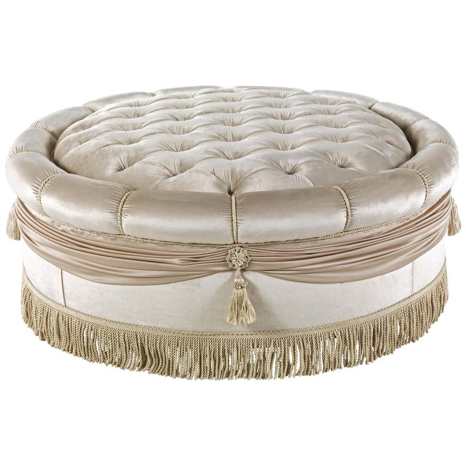 Baleri Italia Tatone Pouf in White Fabric by Enrico Baleri and Denis ...