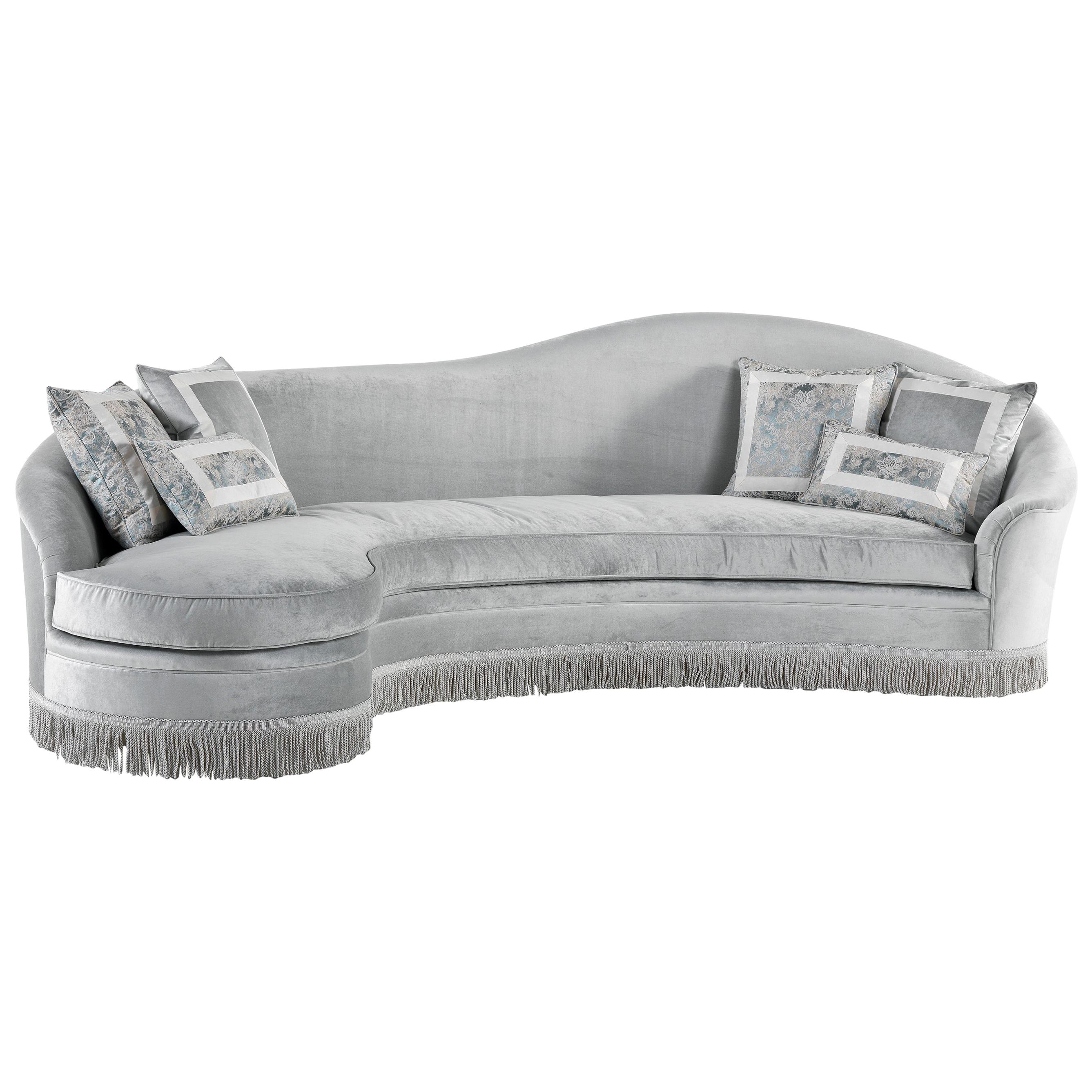 21st Century Pleasure Rundes Sofa aus Samt