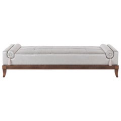 Jumbo Collection Psyche Bench in Wood and Fabric