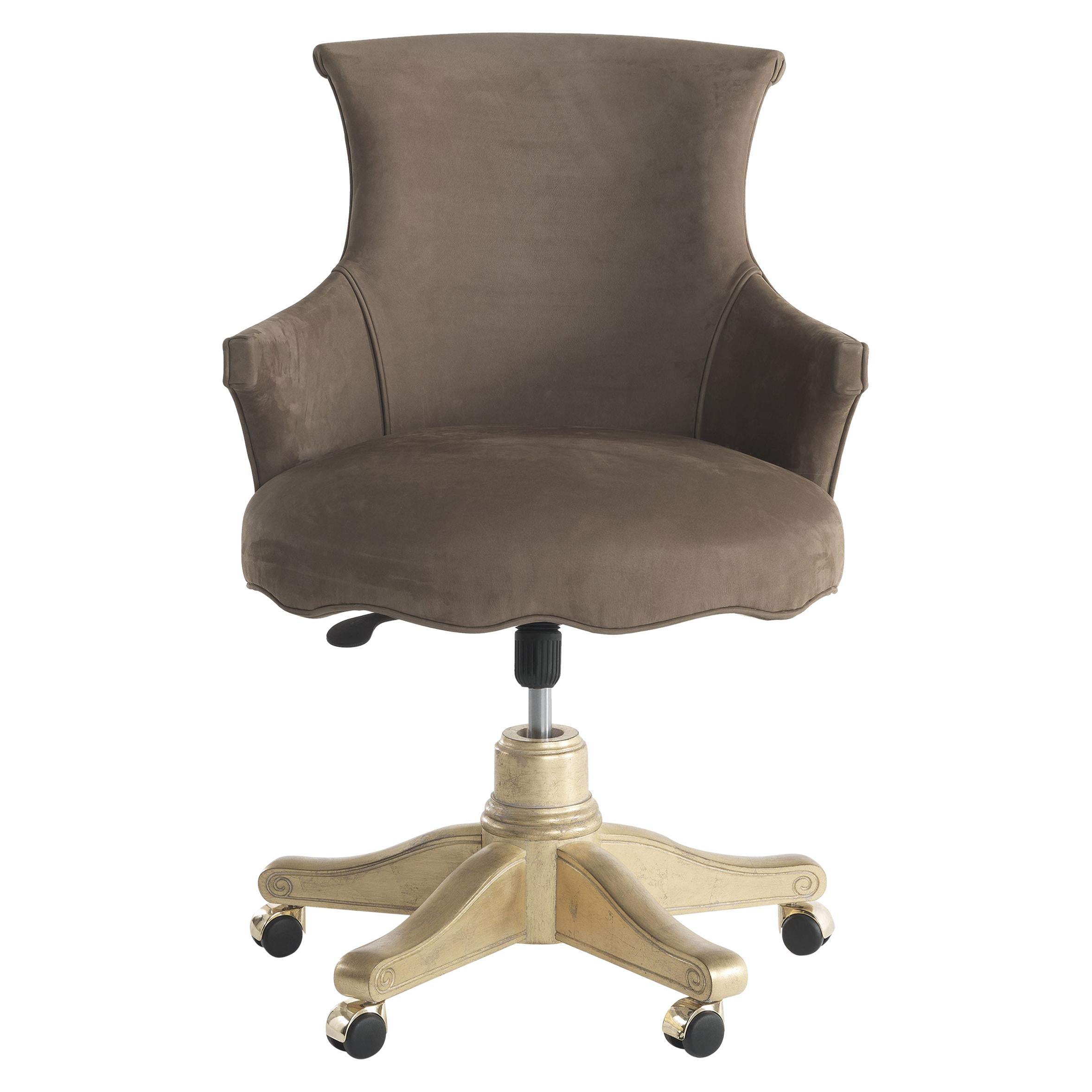 21st Century Rivoli Executive Chair in Brown Nabuk For Sale