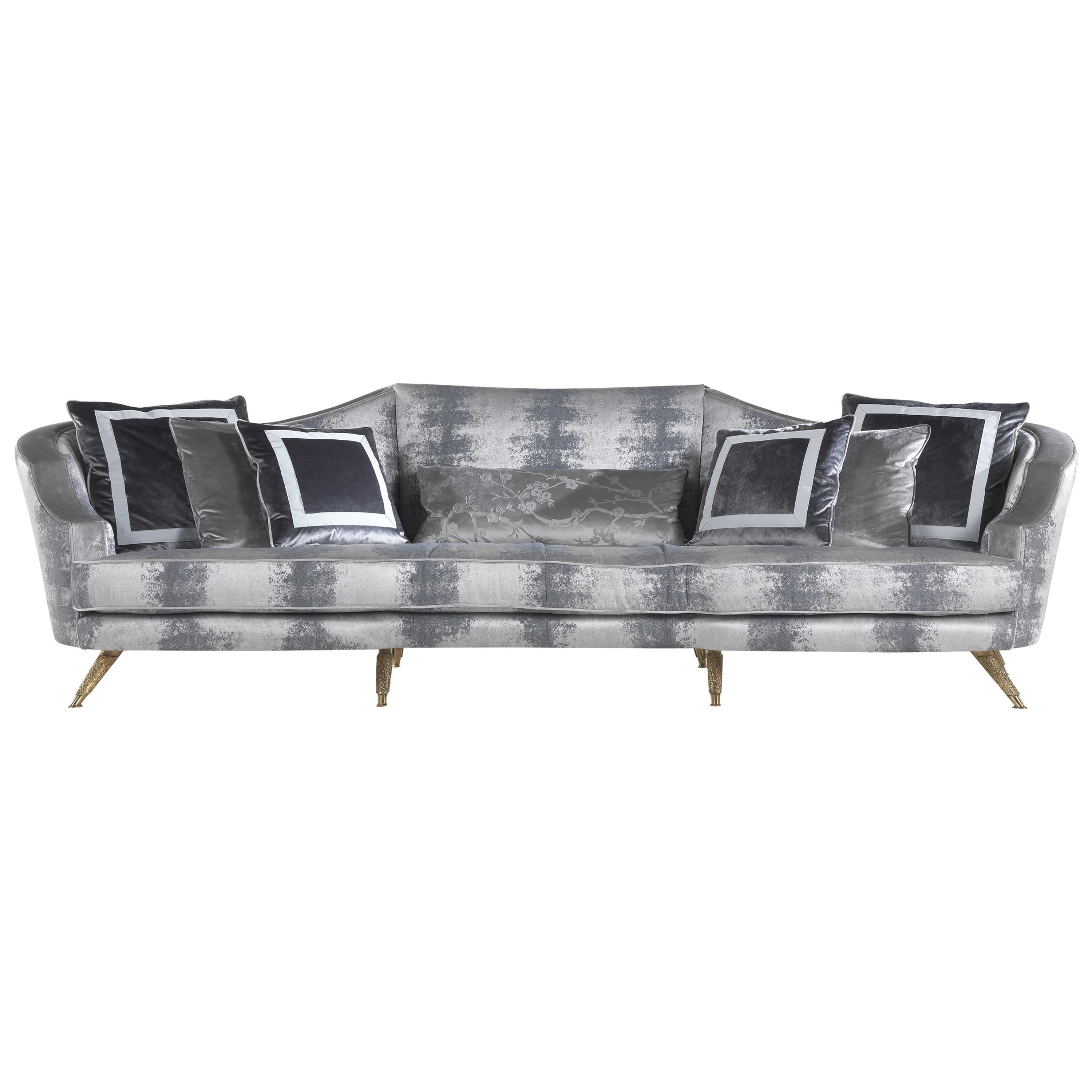 21st Century Shogun 3-Seater Sofa in Fabric For Sale