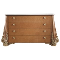 Jumbo Collection Sophie Chest of Drawers in Wood and Marble Top