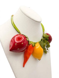 Collana vistosa con frutta e verdura alla francese in formato jumbo