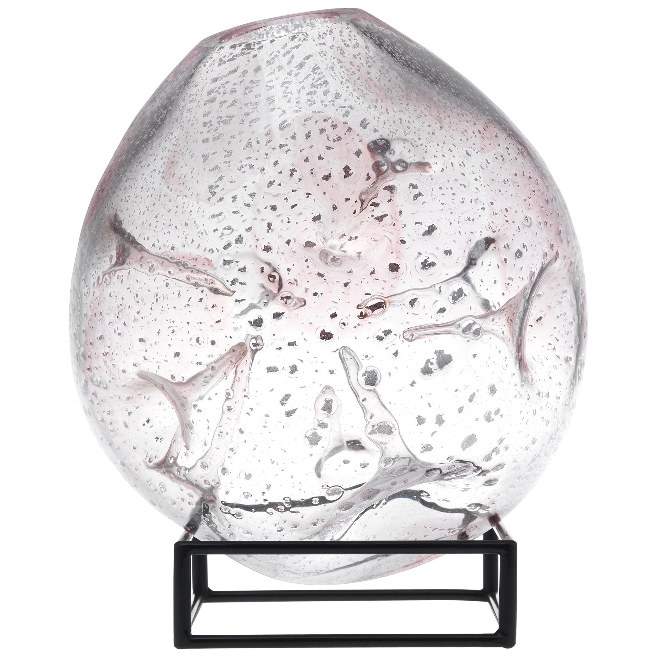 Glome X-Vase aus mundgeblasenem Muranoglas des 21. Jahrhunderts von CTRLZAK