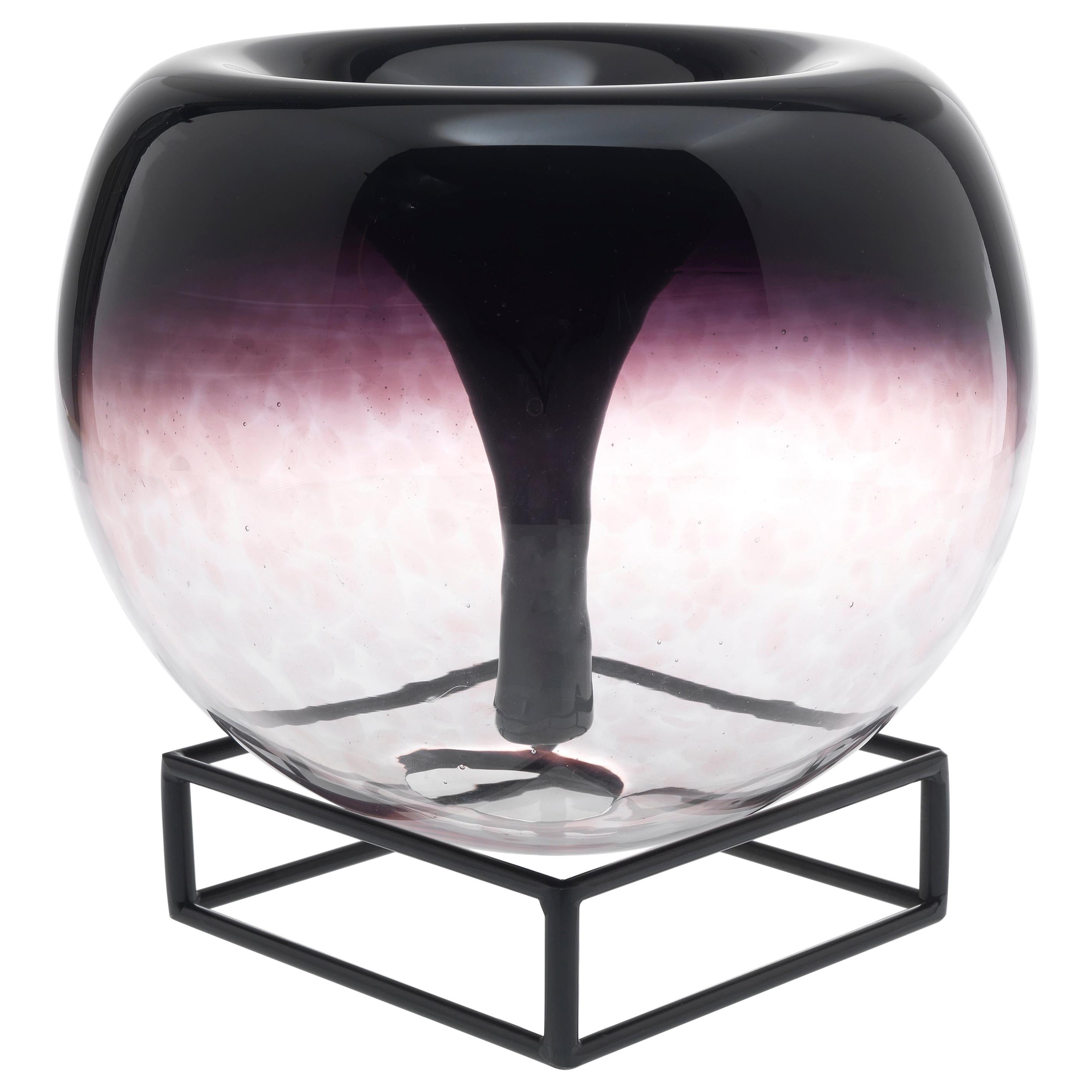 Glome Y-Vase aus mundgeblasenem Muranoglas des 21. Jahrhunderts von CTRLZAK im Angebot