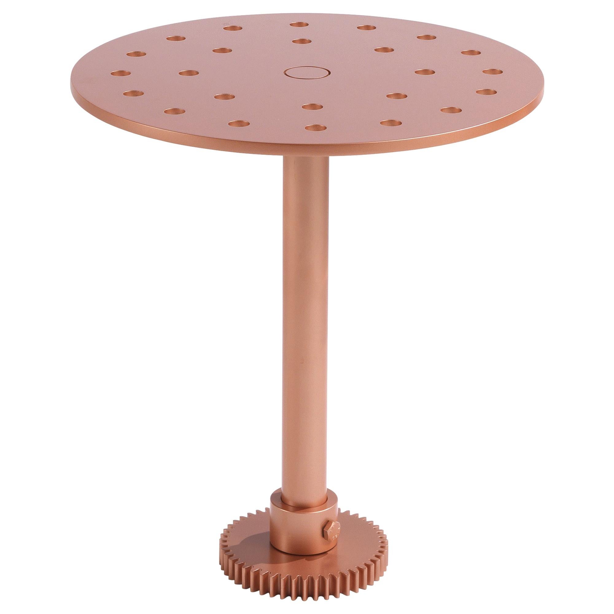 21st Century Maseen A Side Table in Matt Copper Finishing by Samer Alameen For Sale