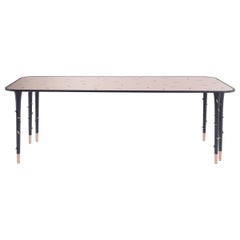 21st Century Mettic Dining Table with Decorated Copper Mirror by Matteo Cibic