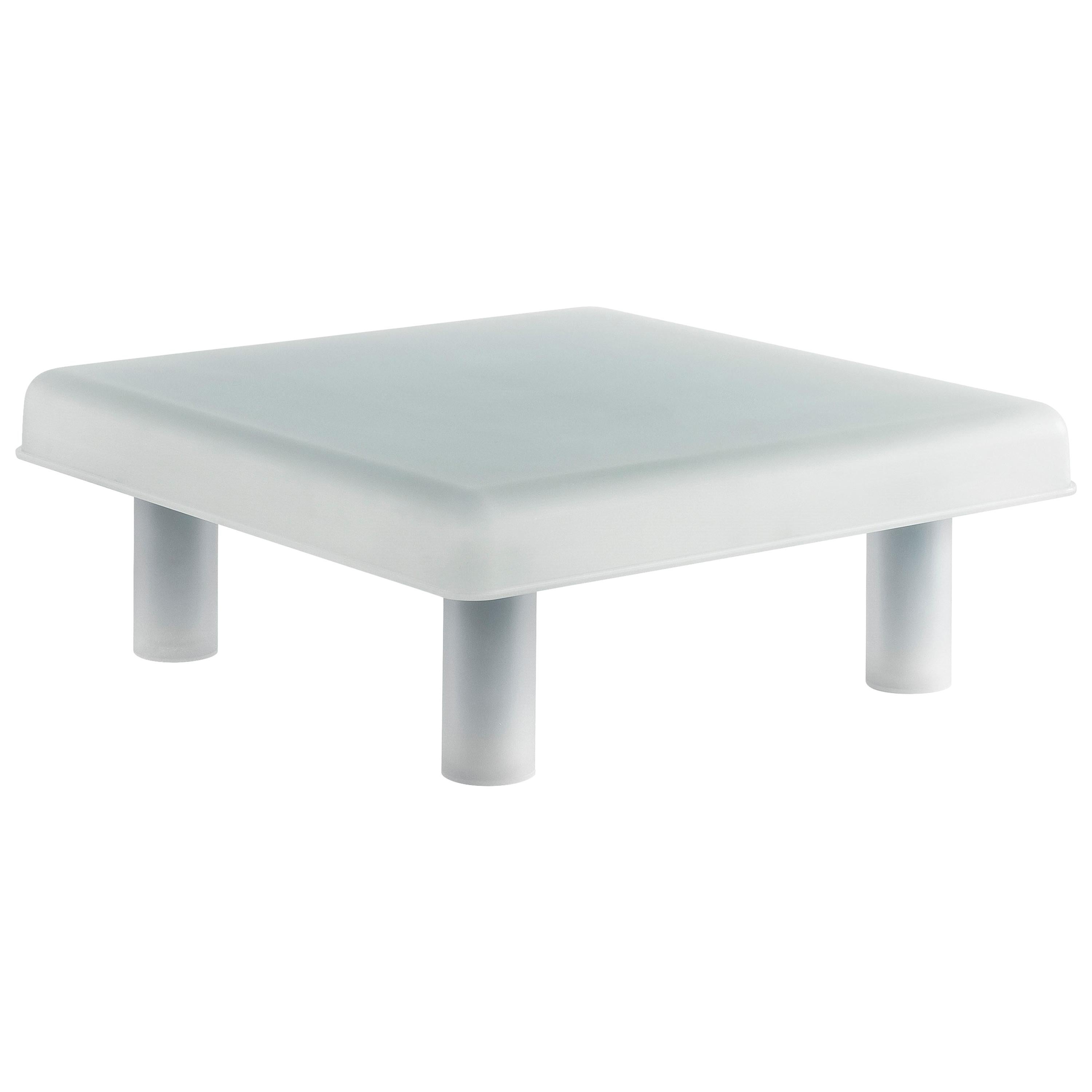 For Sale: Blue (Mint) 21st Century Sopovria So Central Table in Frosted Plexiglass by Sovrappensiero