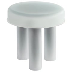 21st Century Sopovria Va Side Table in Frosted Plexiglass by Sovrappensiero