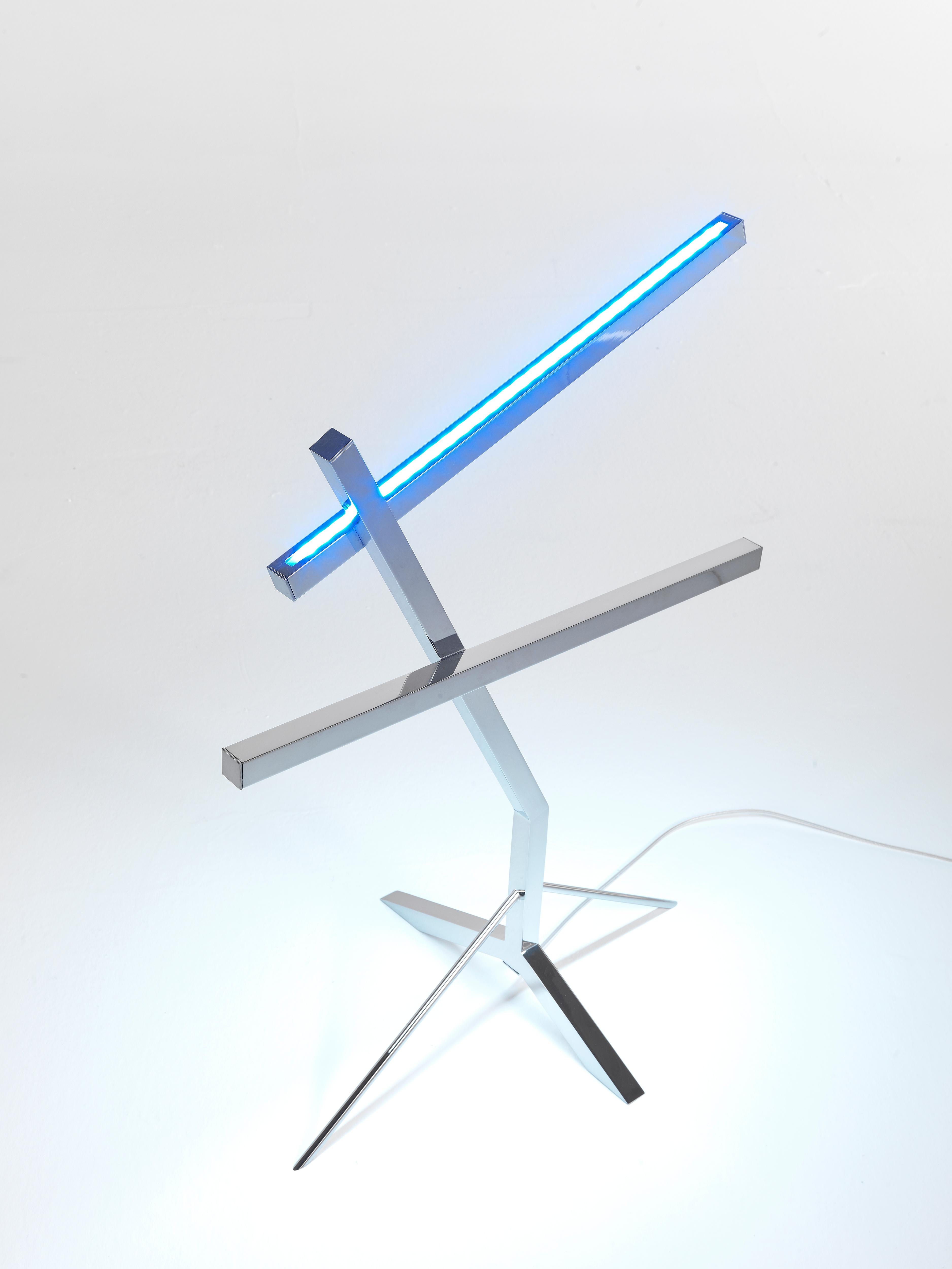 Modern JCP Universe Sun-Ra Bird Table Lamp by Nanda Vigo For Sale