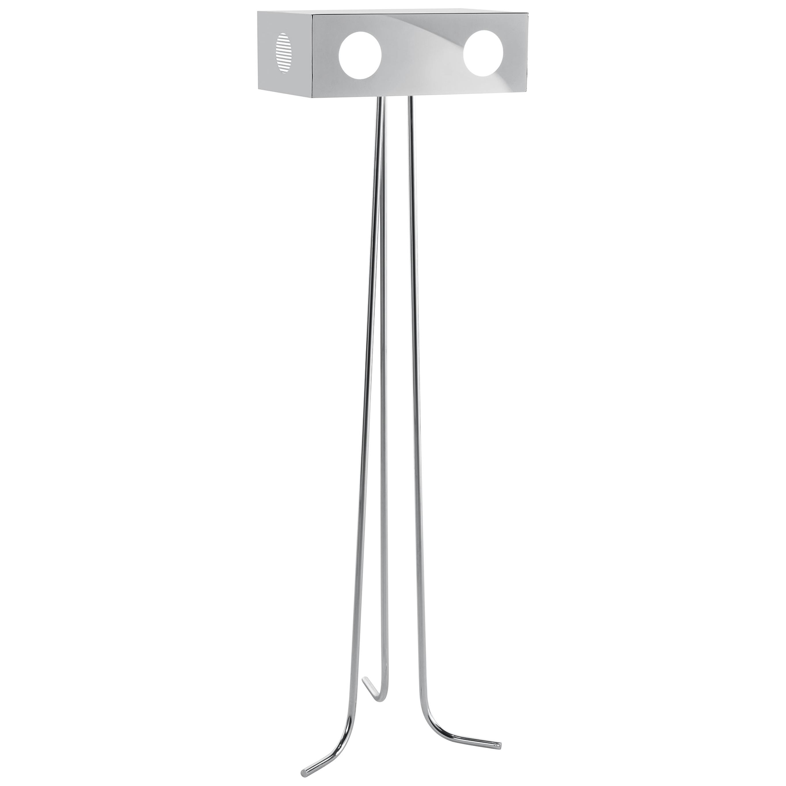 21st Century Threeve Floor Lamp in Chrome Finishing by Richard Hutten For Sale
