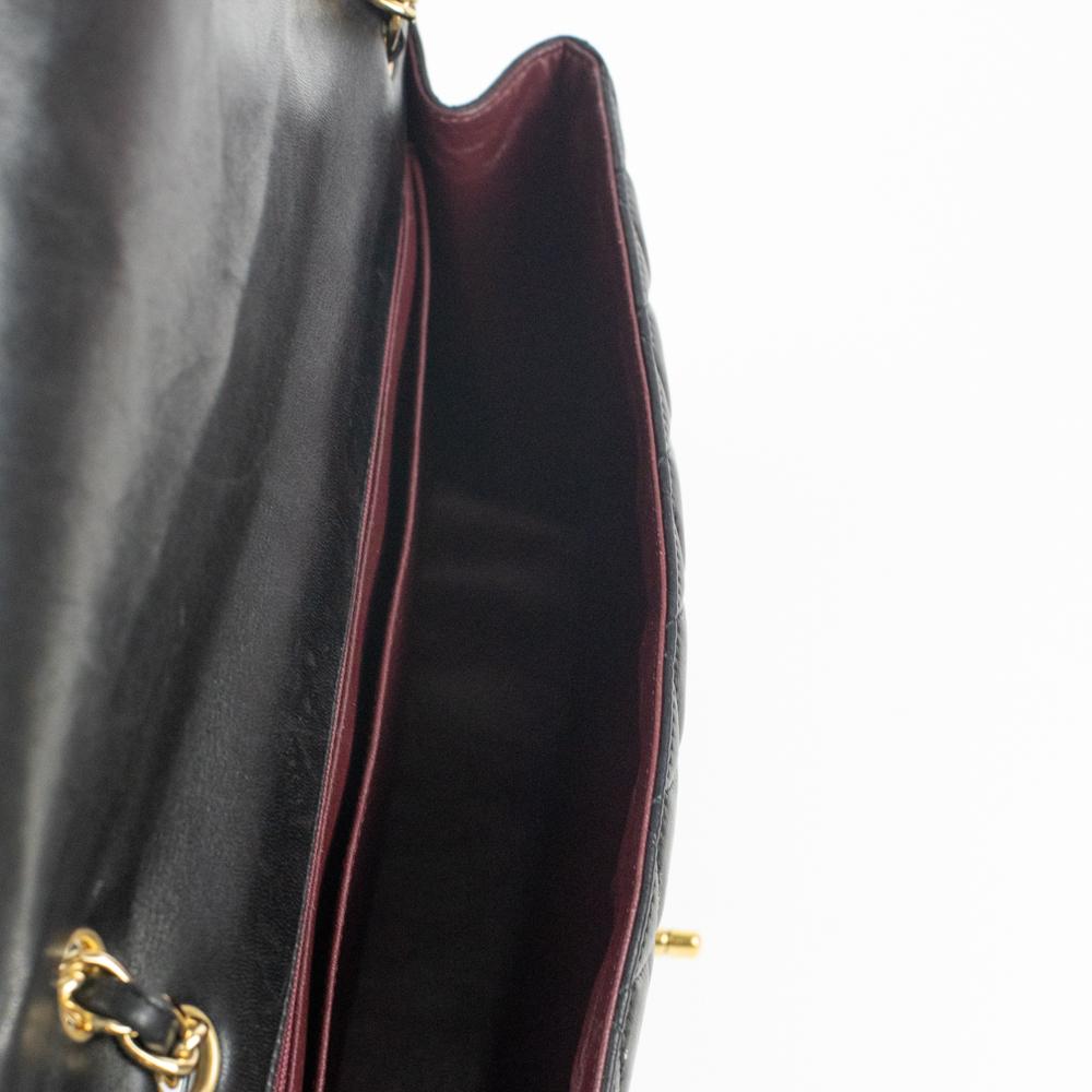 Women's or Men's Jumbo in black leather For Sale