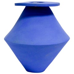 Jumbo Klein Blue Diamond Ceramic Vase