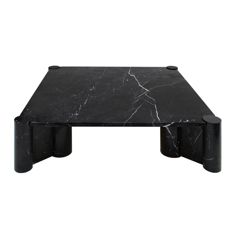 Jumbo pair coffee table designed by Gae Aulenti (Italy, 1927-1972) for Knoll. Made in Marquina marble.

Gae Aulenti (1927-2012) was one of the few Italian women to rise to prominence in architecture and design in the postwar years. Her work
