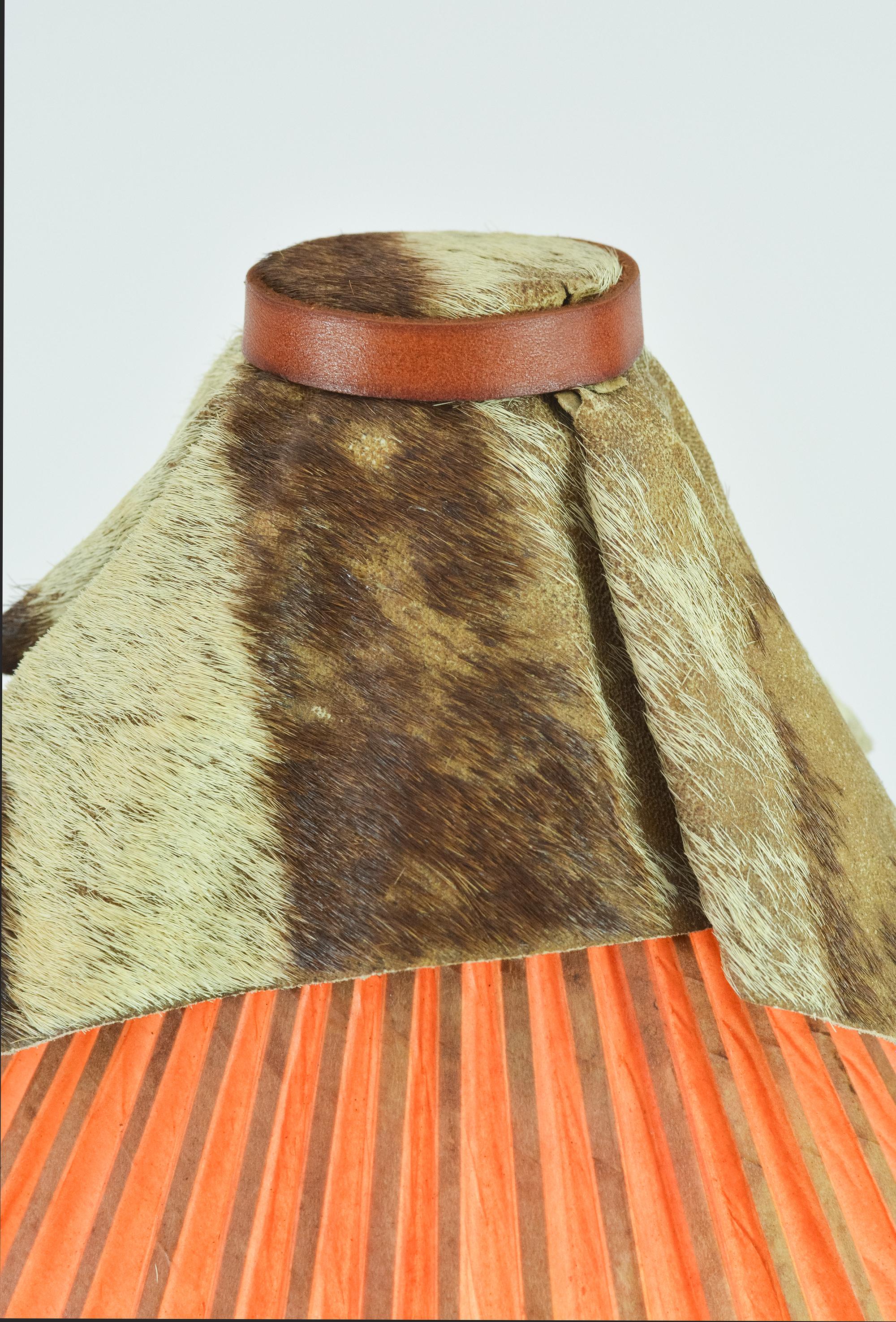 Maximalist Tripod Floor Lamp with Vintage XL Japanese Parasol Shade [In Stock] For Sale 2