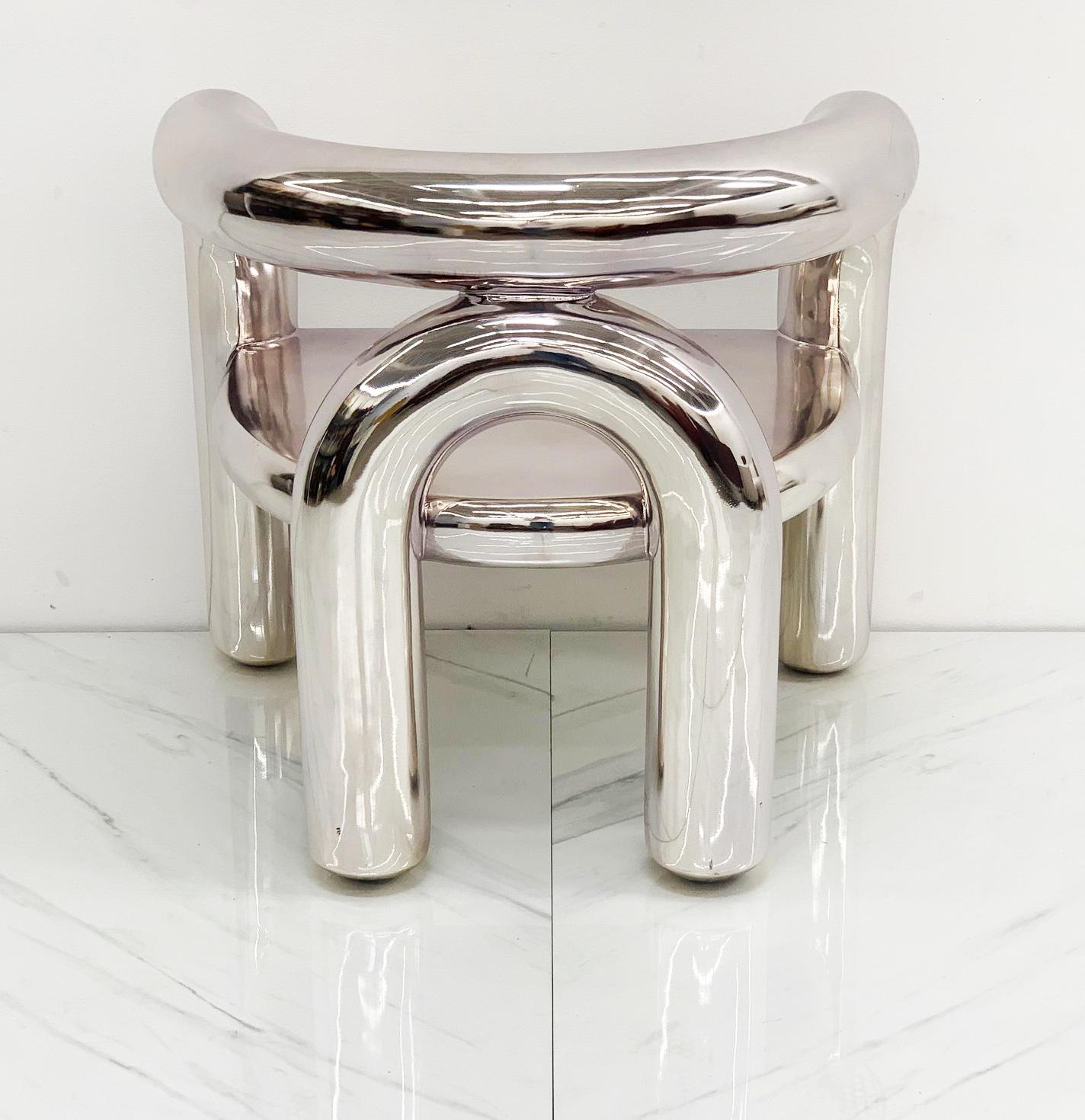 Jumbo NYC Neotonic Lounge Chair in Chrome 1