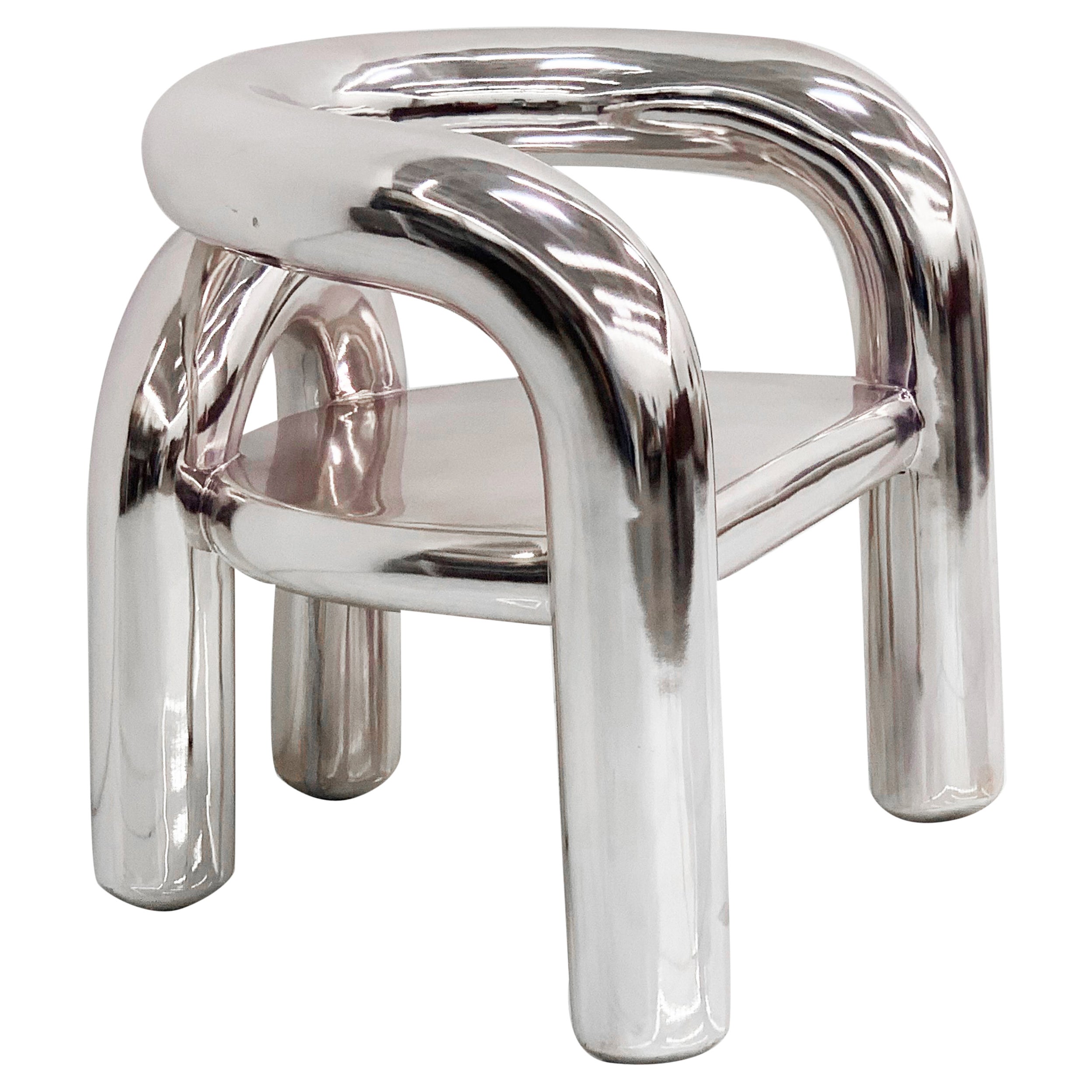 Jumbo NYC Neotonic Lounge Chair in Chrome
